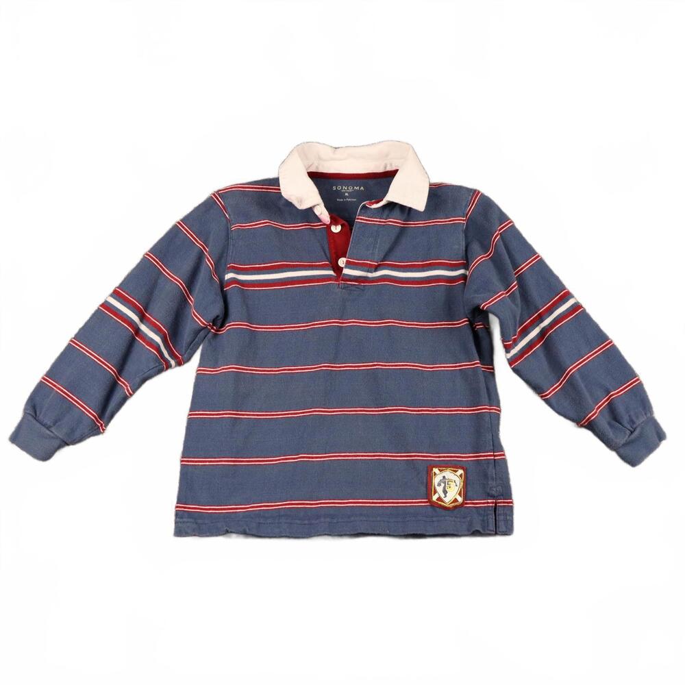 Boy's Sonoma Long Sleeve Polo 100% Cotton :)